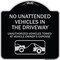 Signmission No Unattended Vehicles in the Driveway Unauthorized Vehicles Towed at Vehicle Owners, BS-1818-23553 A-DES-BS-1818-23553 - alternate 1